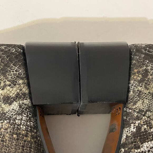 Vionic Metallic Snakeskin Suede Kamryn Ankle Boots  Gray Women's Size 7 - Picture 11 of 16